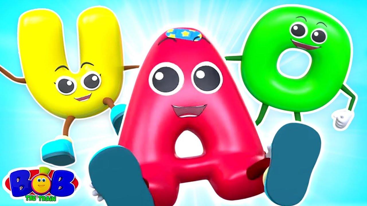 Five Little Alphabets - Learn Vowels with Fun Song for Kids