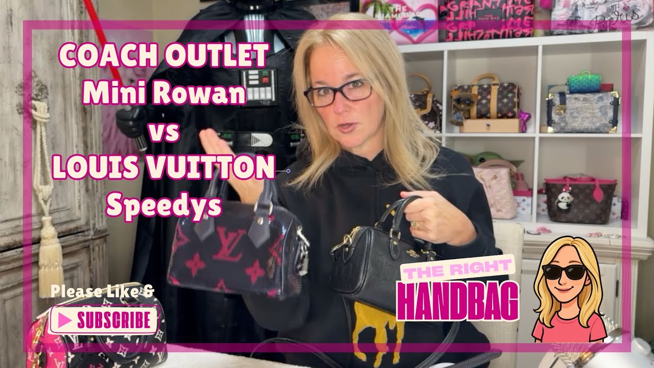 New Coach Mini Rowan vs Louis Vuitton Speedy 18, 20, & Nano Speedy: What Fits & Complete Comparison