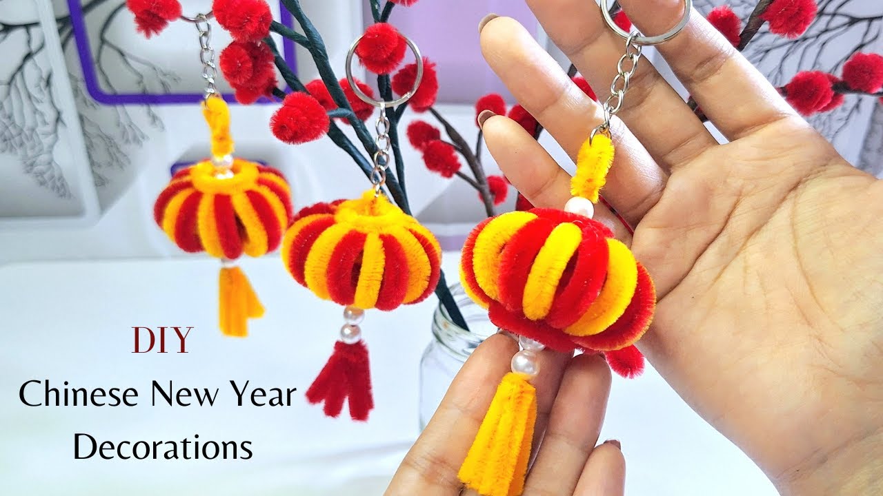 DIY Chinese New Year Decorations - Easy Pipe Cleaner Crafts