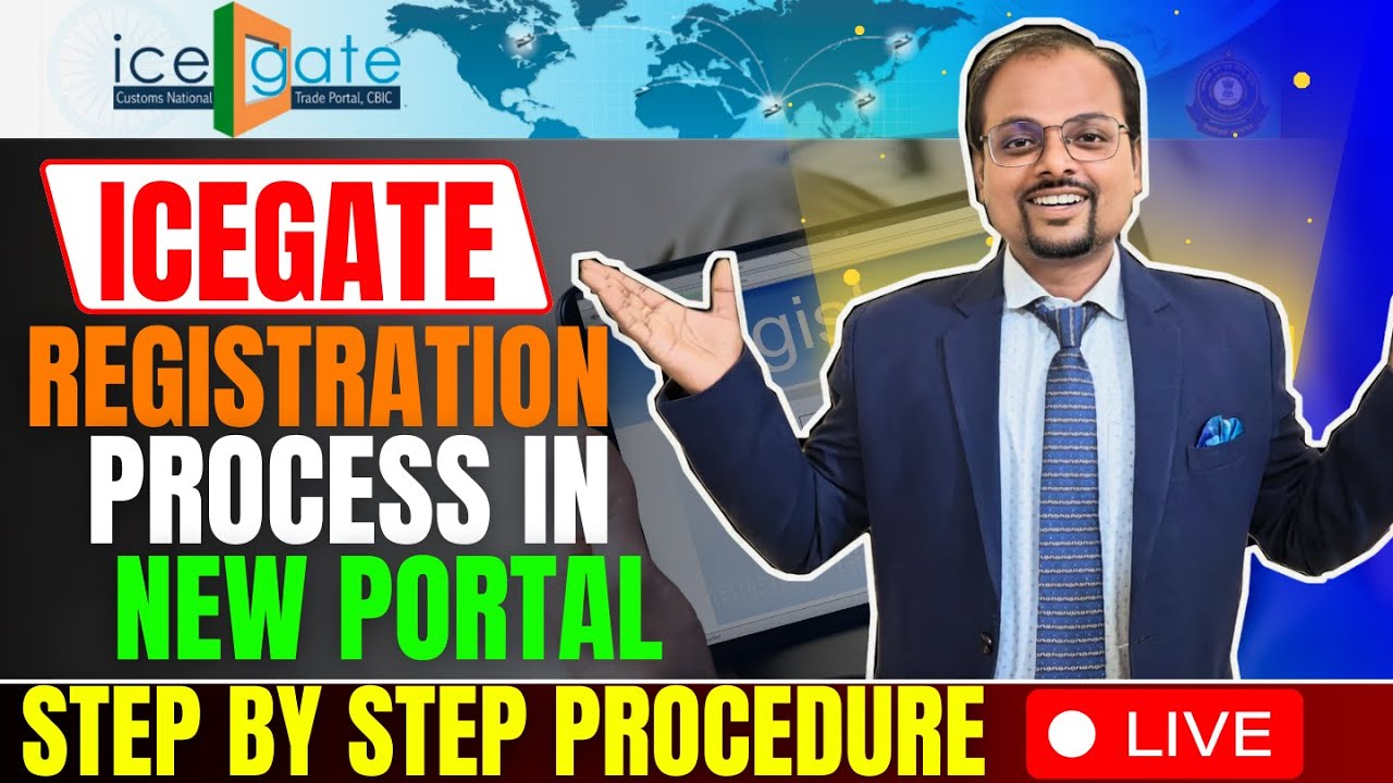 ICEGATE Registration 2024 | How to register in ICEGATE portal for Custom Clearance | Import & Export