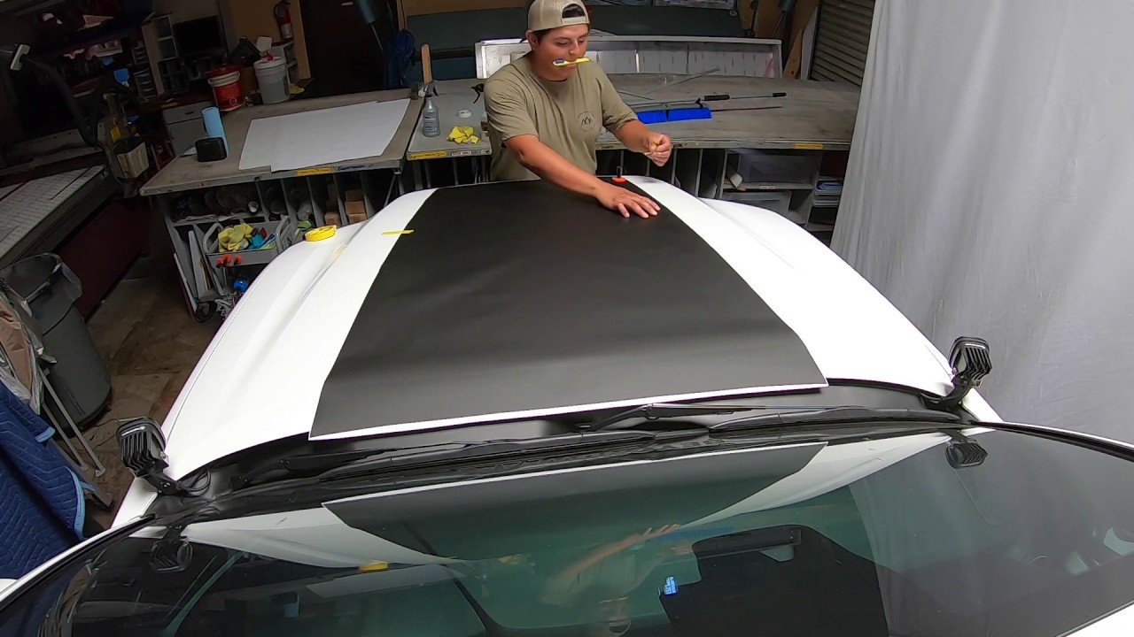 how to install hood wrap on a Toyota Tacoma