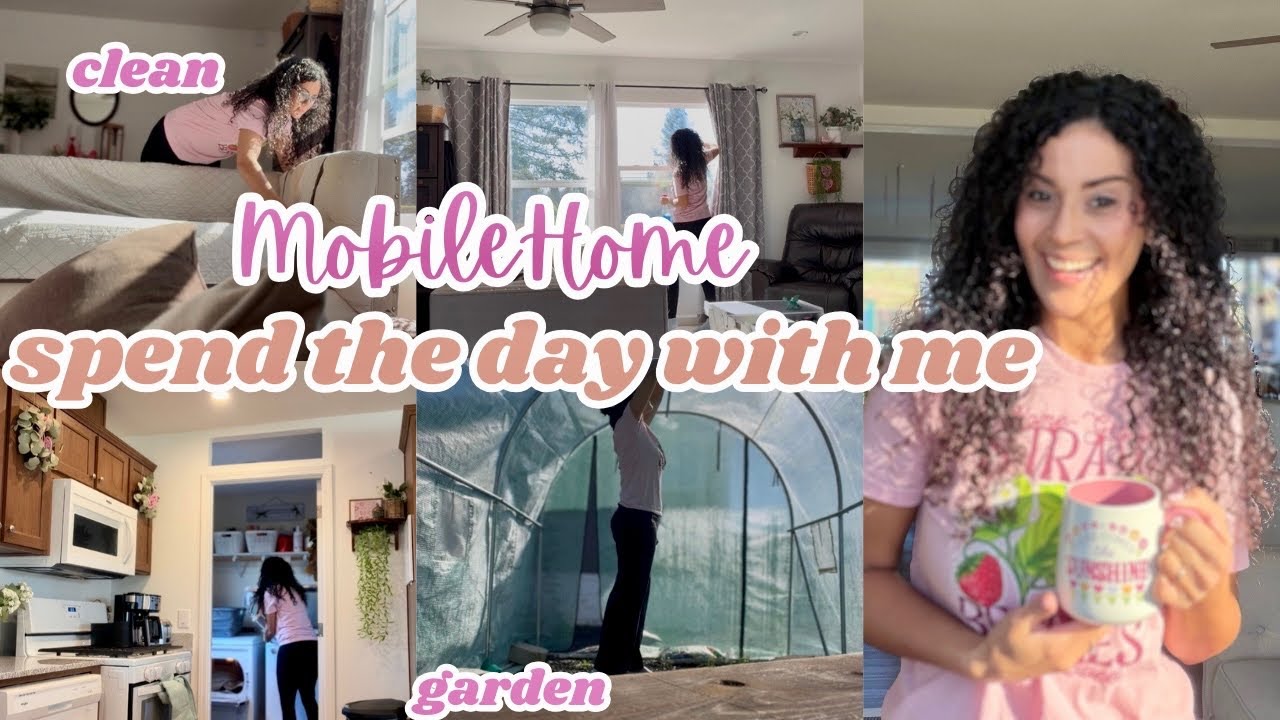 Day In the Life + Cleaning Motivation  + Garden 🪴 Mobile Home Clean with Me 