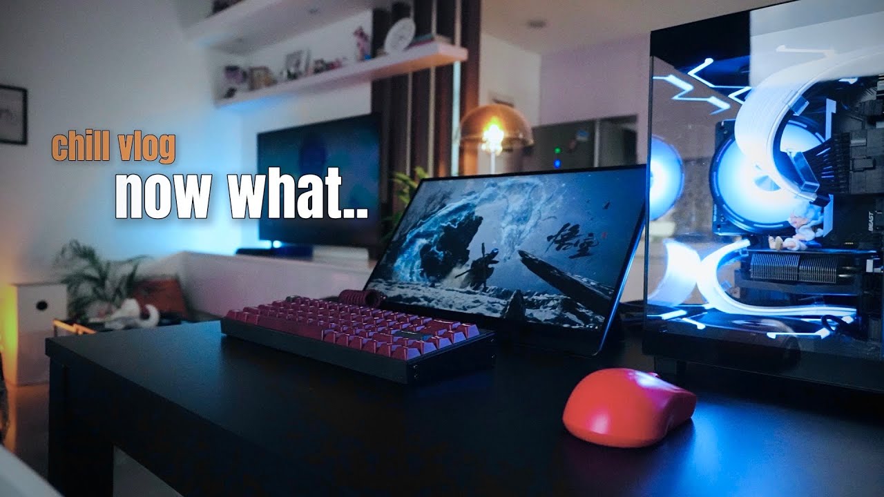 gaming vlog 👾 dream cozy weekend setup.. for what? 😅