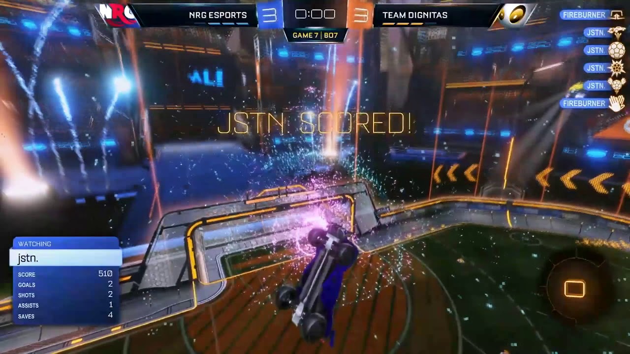 jstn - 0 Second Goal at Game 7 of RLCS Grand Finals.