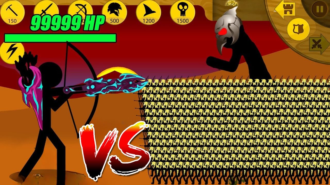 ARCHIDON LEADER OF VAMP TRIBE VS 999 VAMPIRE SPEARTON ARMY ALL BOSS | STICK WAR LEGACY
