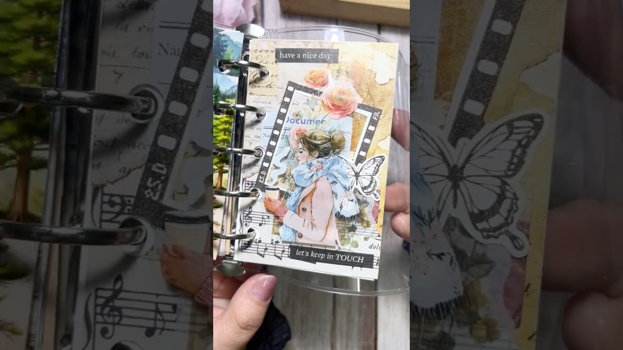 ASMR Journal | Classic music and film ✨🎀| #scrapbooking #tranquiljournal #papersound #music #film