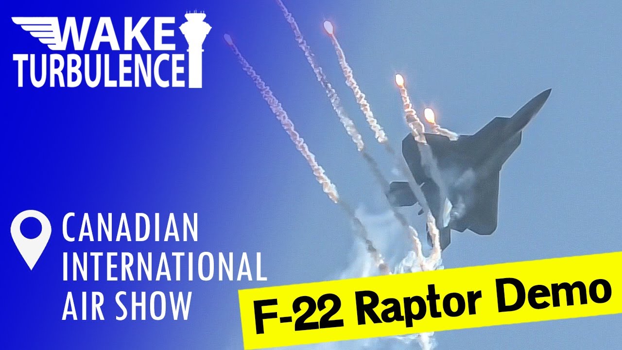 CIAS 2024 Air Show: F-22 Raptor Demonstration (with P-51 Mustang)