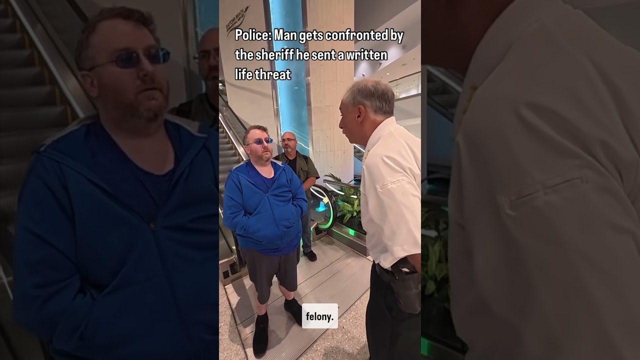 Police: Man gets confronted by the sheriff he sent a written life threat