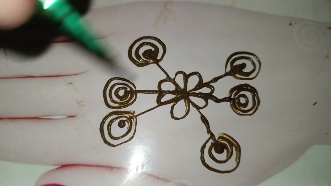 #beautiful mehndi design tutorial step by step 