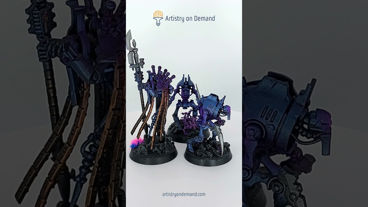 Plasmancer and Cryptothralls #warhammer #warhammer40k #40k #paintingwarhammer #miniaturepainting