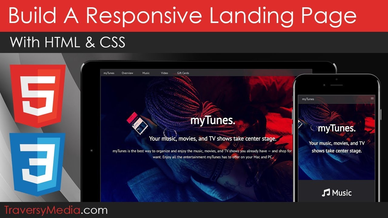 Responsive Landing Page Using HTML & CSS (A Little jQuery)