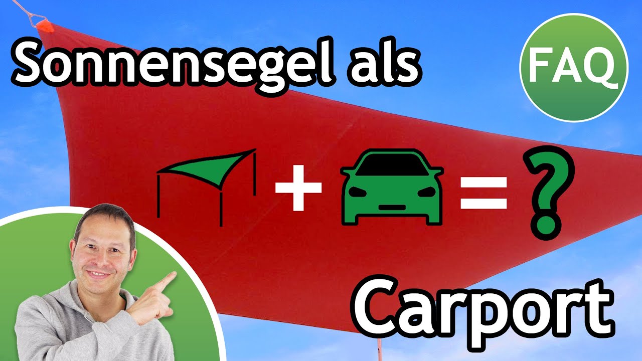 Sonnensegel als Carport - Was bedenken? | FAQ ☀️ Pina