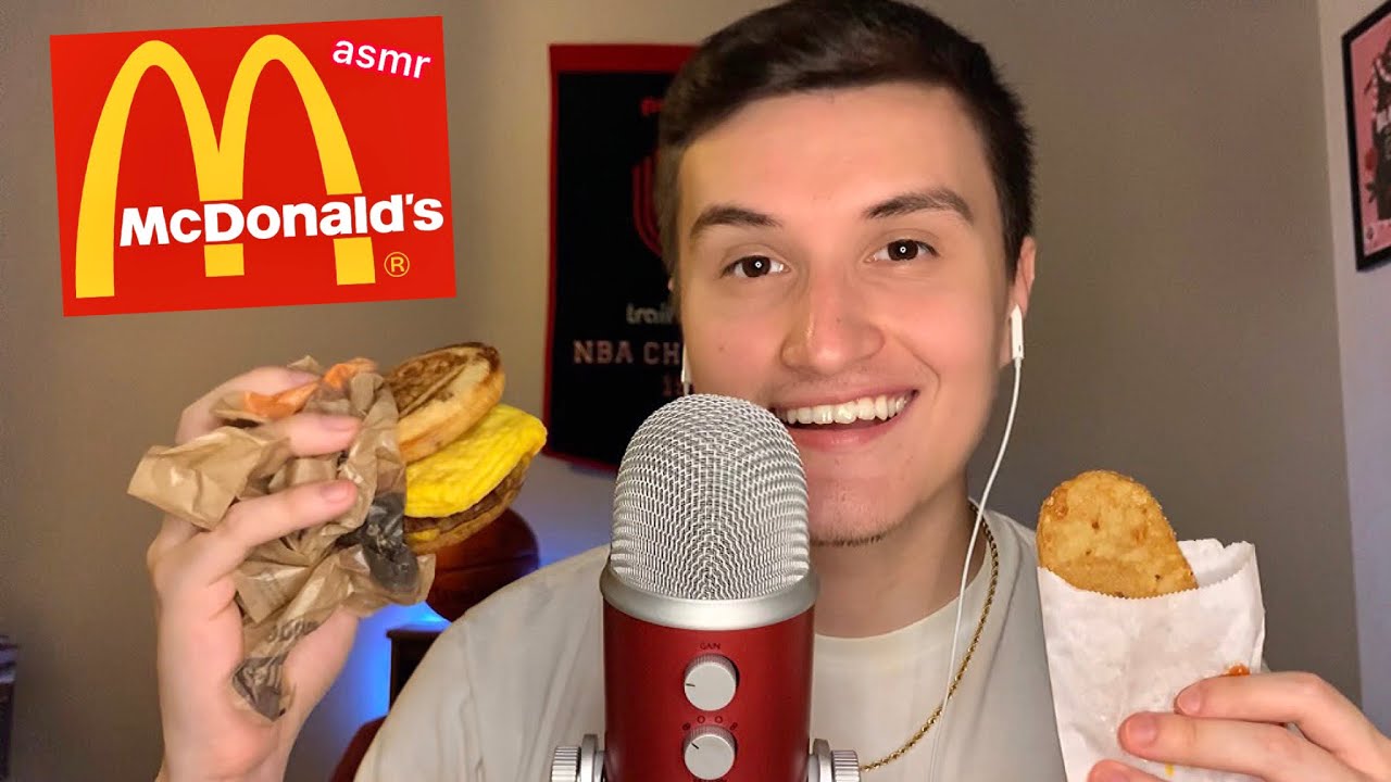ASMR | МакГриддл из Макдоналдса, завтрак, мукбанг 🥞🍟