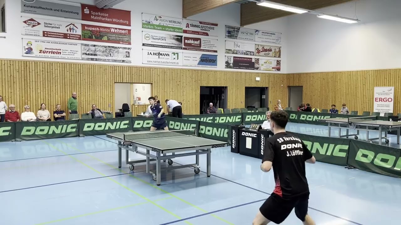 3. Bundesliga Süd | Jeromy Löffler vs Yeh Yi-En | SB Versbach gegen Post SV Mühlhausen II