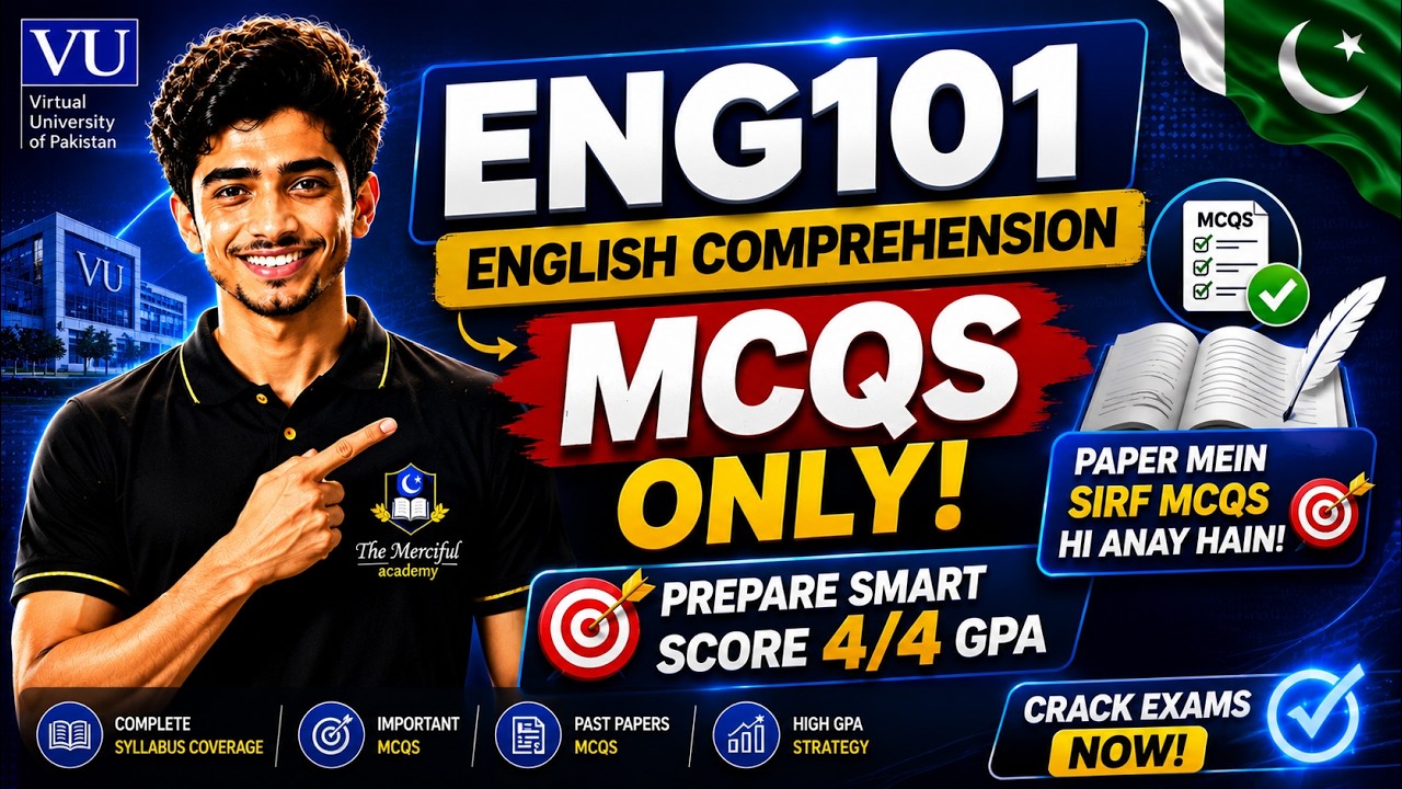 Eng101 Midterm Preparation 2026 | ENG101 Midterm Paper 2026 | By The Merciful Academy