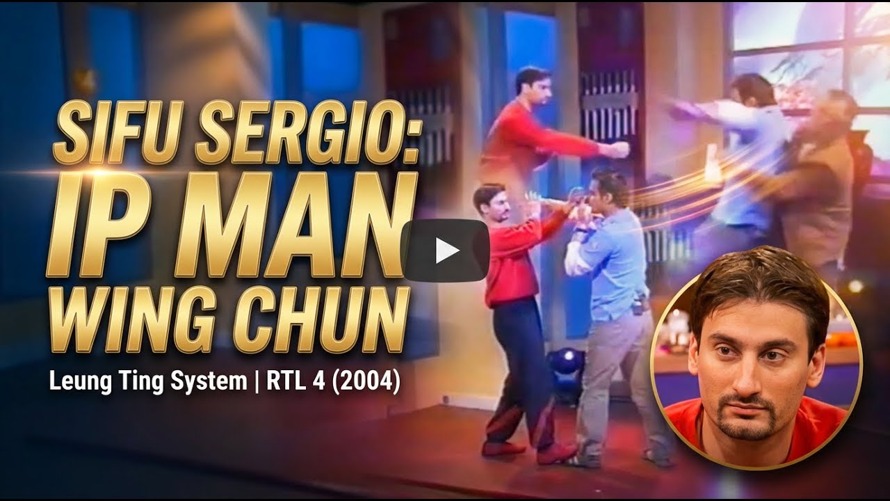 Sifu Sergio demonstrating Ip Man Wing Chun (Leung Ting system) Dutch TV RTL 4 in 2004!