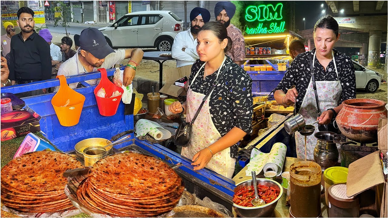 3AM Late Night Indian Street Food Nashta 😇 Desi Ghee Aloo Paratha, Brocoli Paratha, Dal Makhani Rice