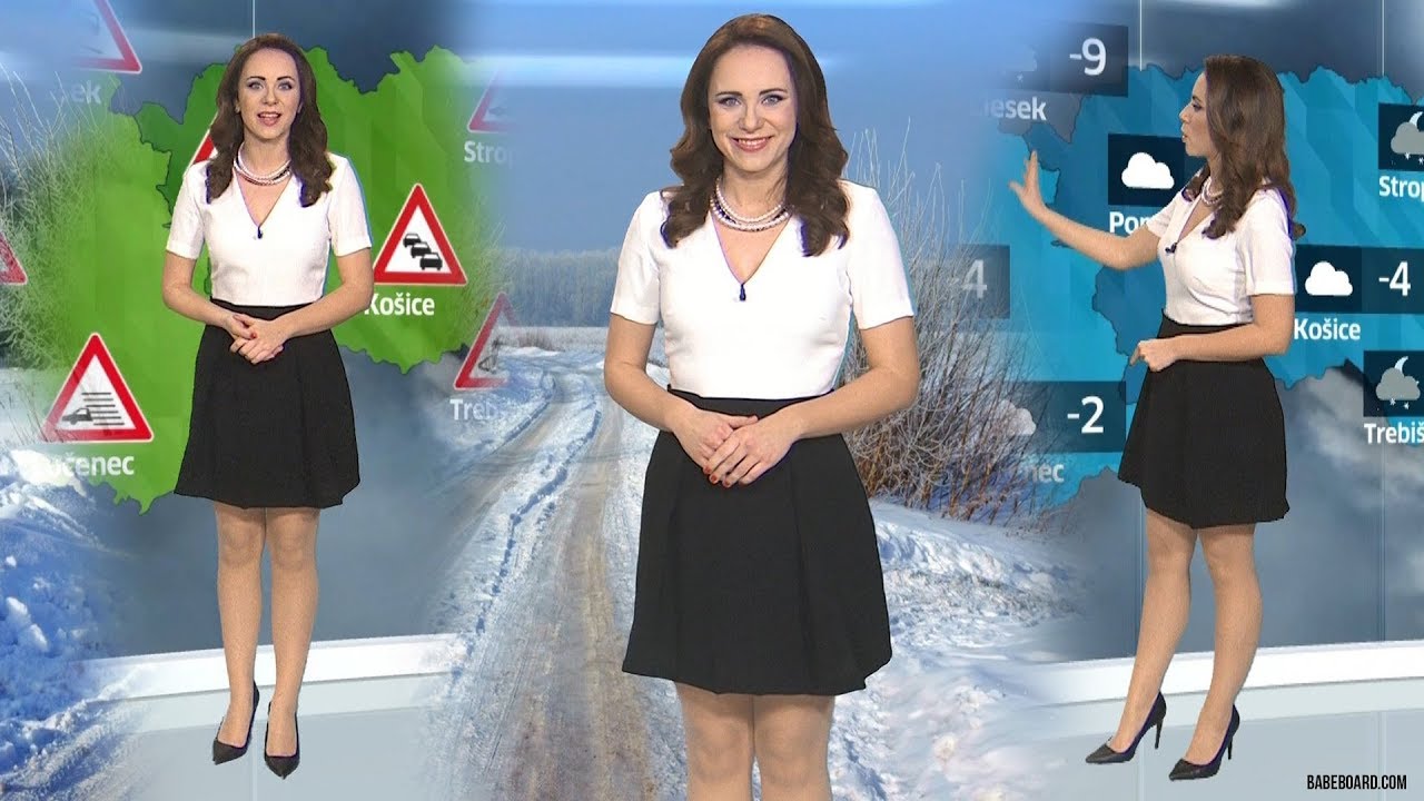 Lenka Vavrinčíková Slovakia Weather Presenter 9.2.2017