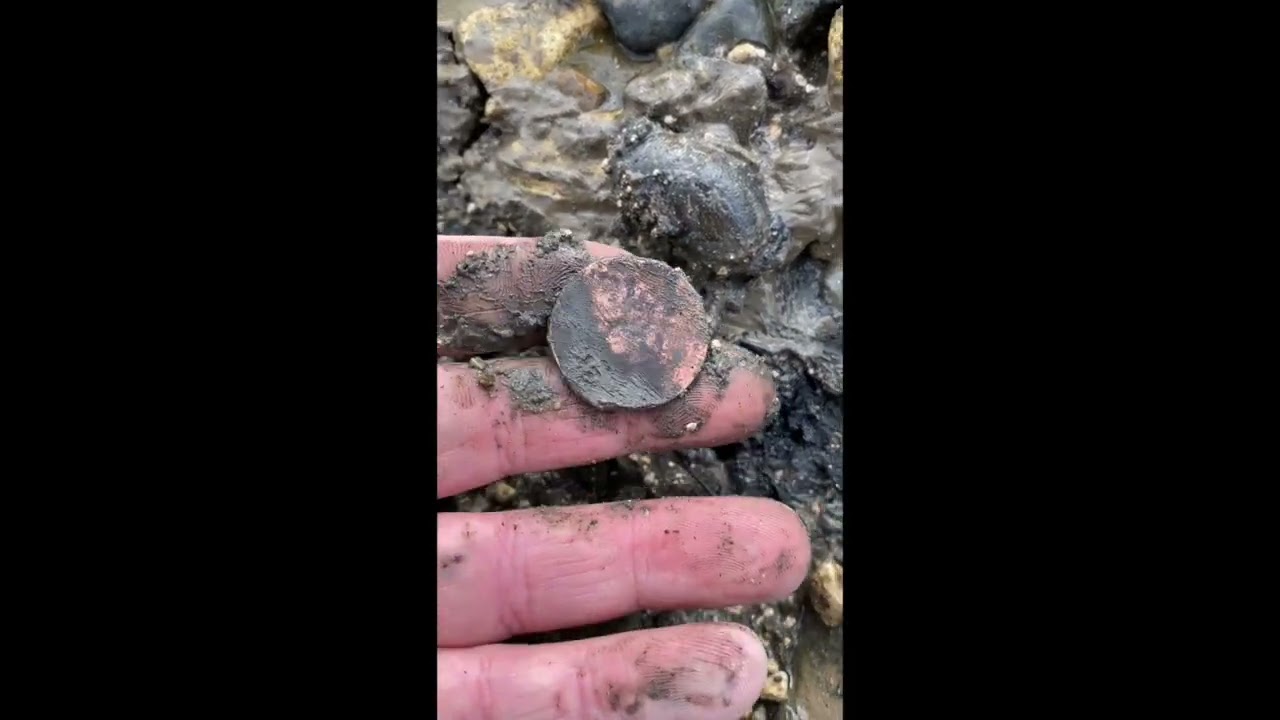 Old Coin Found On The River Thames In London Metal Detecting