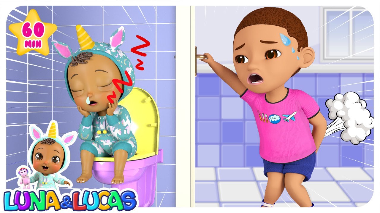 Potty Training Song 🚽💩 | Kids Songs And Nursery Rhymes | Lucas and Luna🦄🌈💖