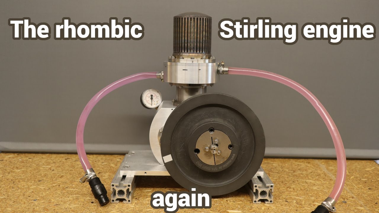 Rhombic vs Half Rhombic Stirling Engine to build the best  CHP to support our solar power supply