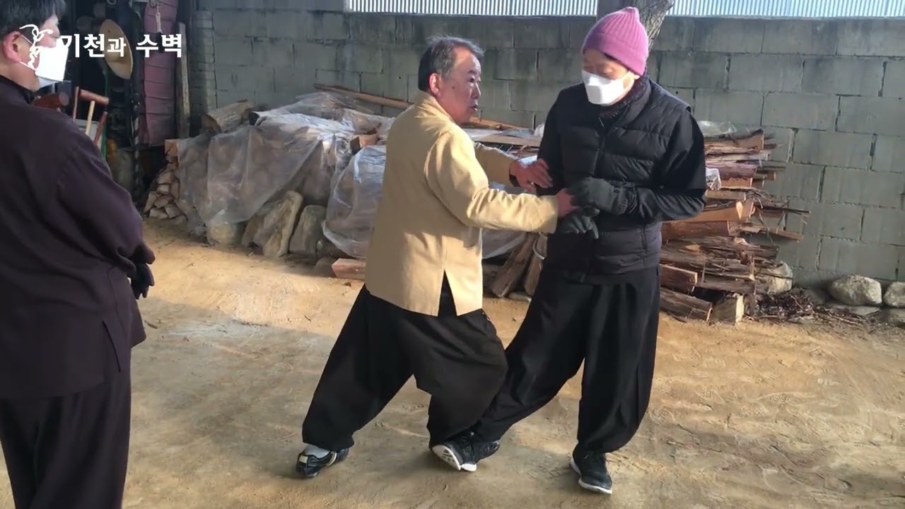 [055] 육태안 선생 기천氣天 수풀이 '말안짱 옆걸음' Grandmaster Yook Tae An's Kicheon Lesson 'Moving Horse Stance' (기천문)