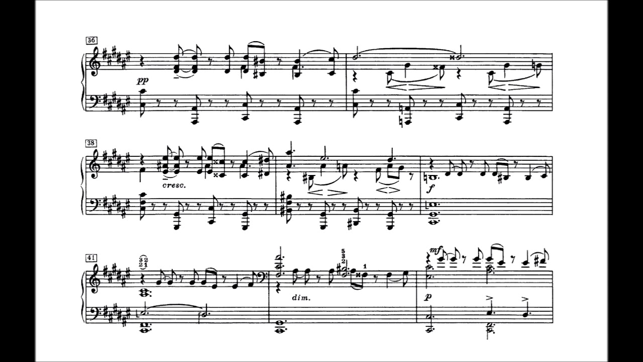 Alexander Scriabin - Piano Sonata No. 4 in F-sharp Major, Op. 30 (Ashkenazy)