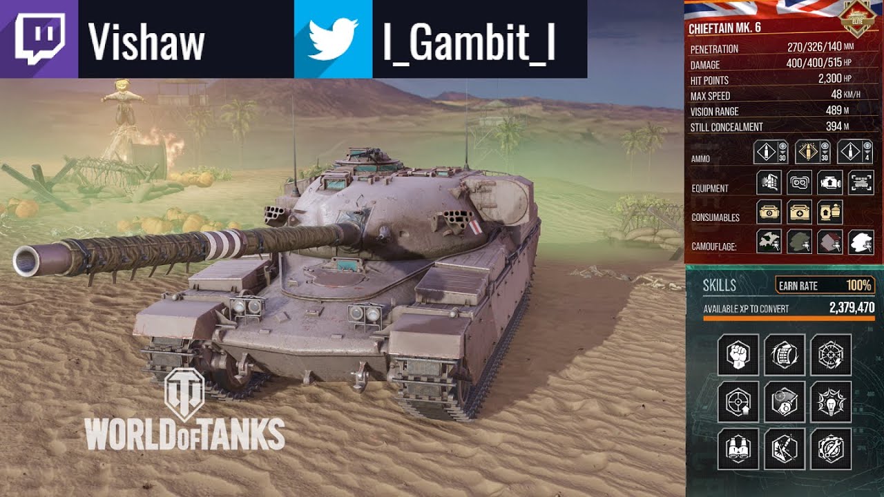 Chieftain Mk. 6 in Kasserine: 7.7K Damage: WoT Console - World of Tanks Console
