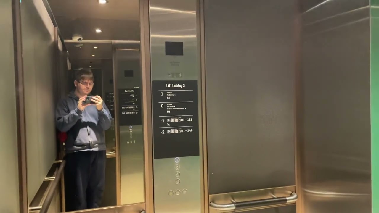 2007 KONE MonoSpace MRL traction elevators @ Westfield London, London, United Kingdom.