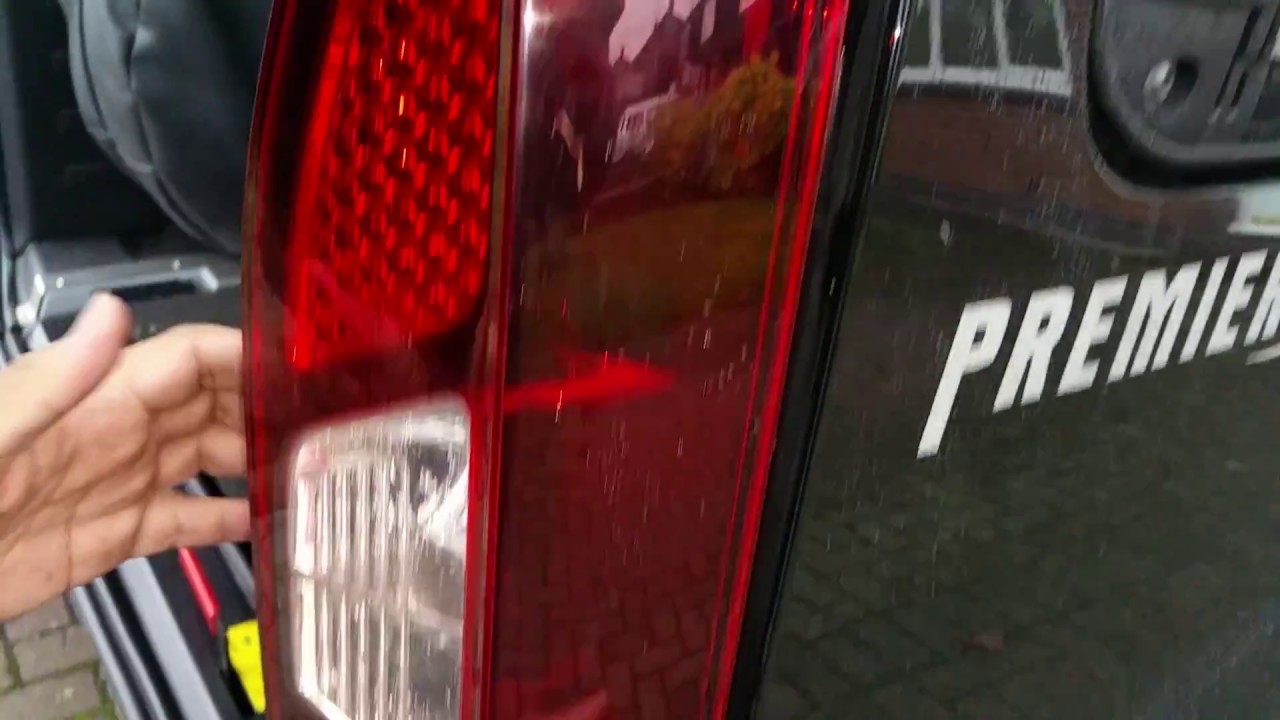 How To Open Peugeot Partner Rear Light For Bulb Changing.