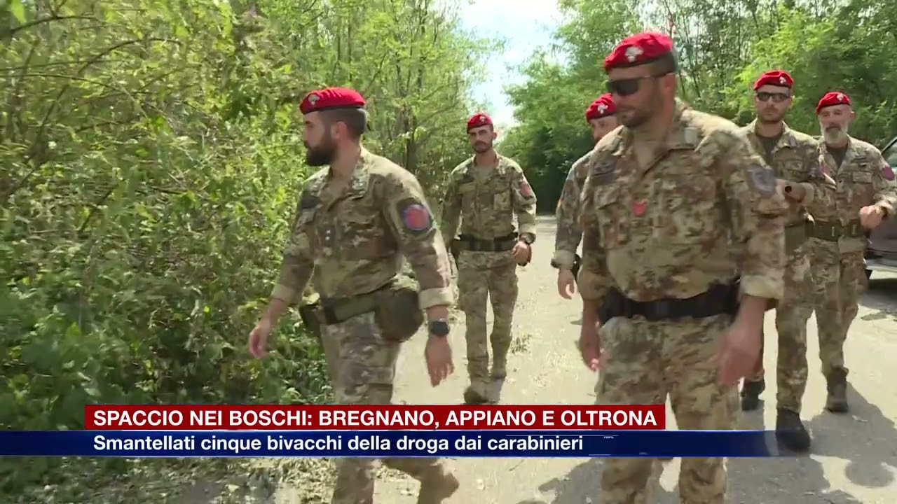 Etg-Spaccio nei boschi di Bregnano, Appiano e Oltrona San Mamette:smantellati 5 bivacchi della droga