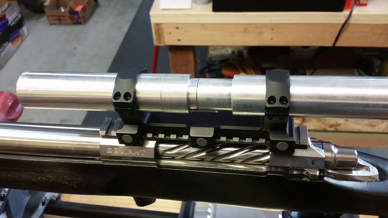 Checking rifle scope ring alignment
