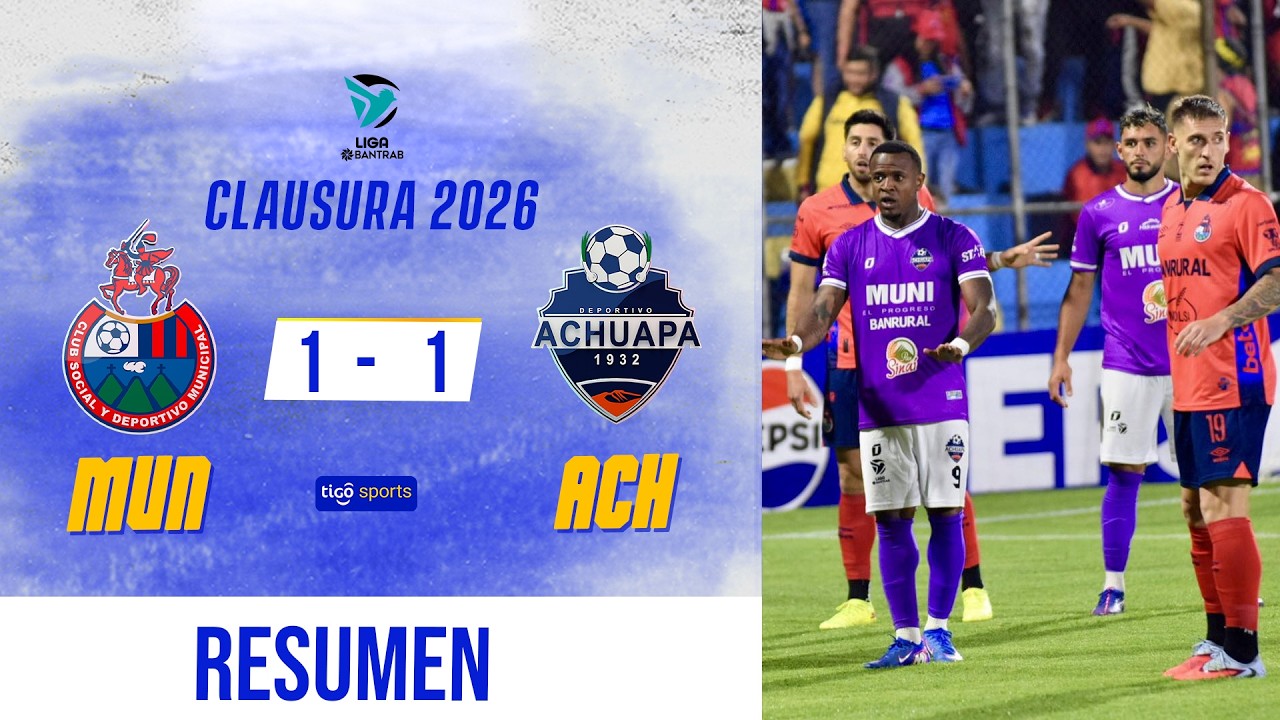 ACHUAPA RESCATA EMPATE AGÓNICO| Municipal 1-1 Achuapa | Resumen Completo