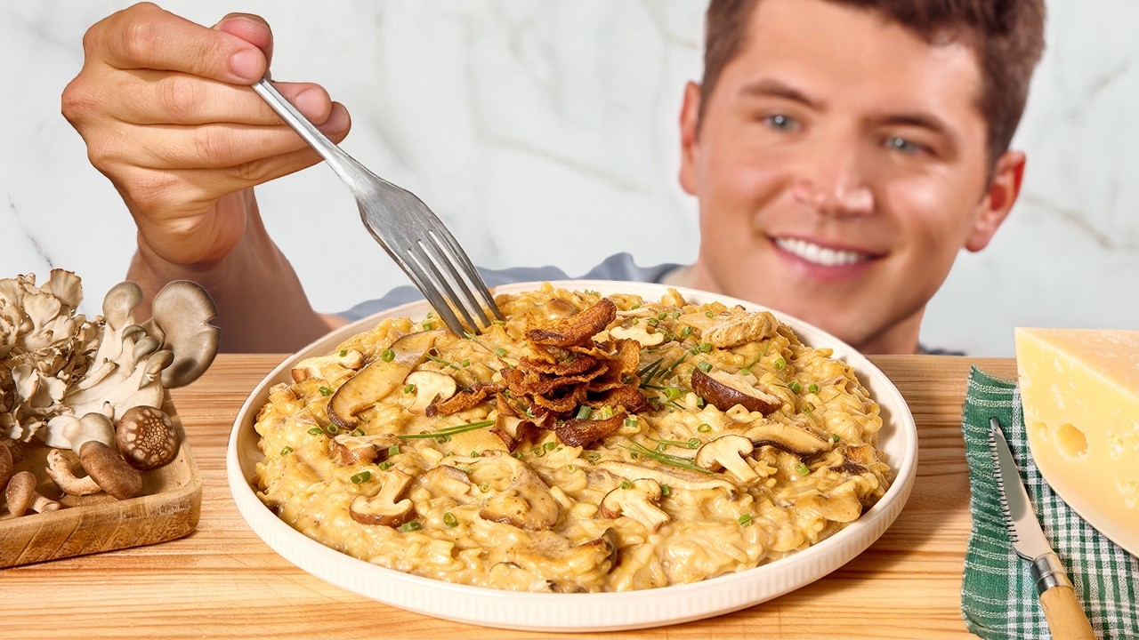 Creamy Delicious Mushroom Risotto At Home