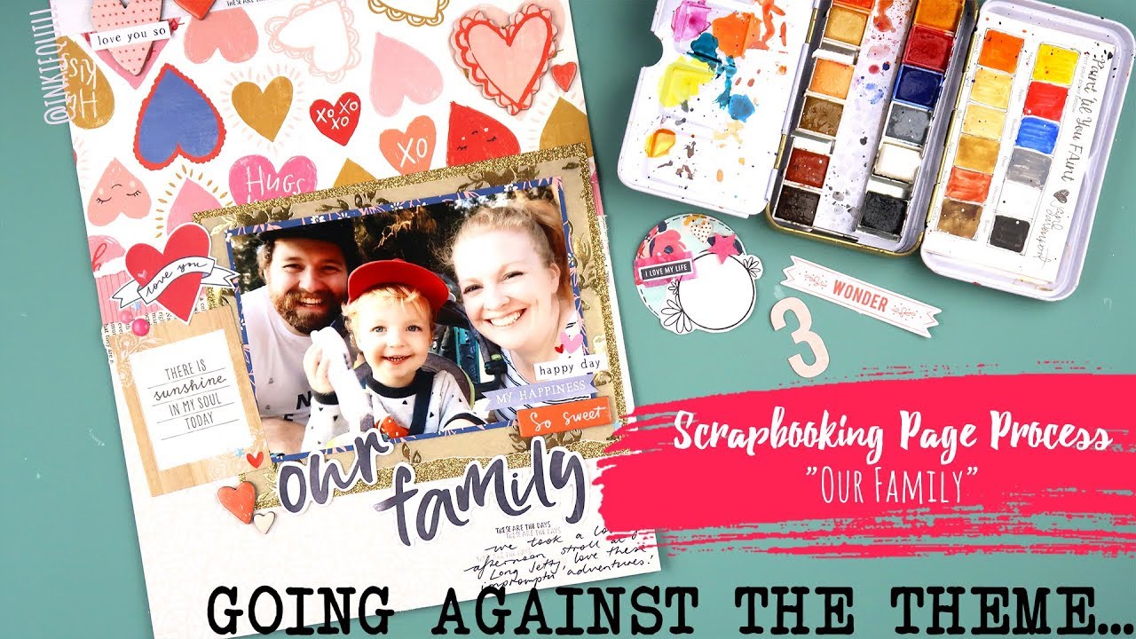 GOING AGAINST THE THEME // Scrapbooking Page Process 