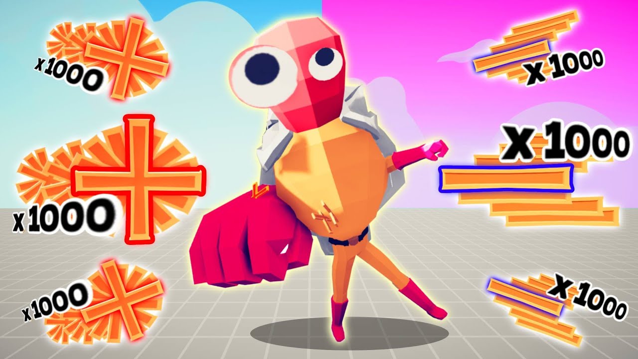 1000x OVERPOWERED MINUS + PLUS VS EVERY UNIT | TABS - Totally Accurate Battle Simulator