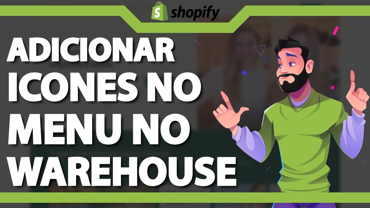 Como Adicionar Icones no Menu do Tema Warehouse (Rápido e Fácil) 2024