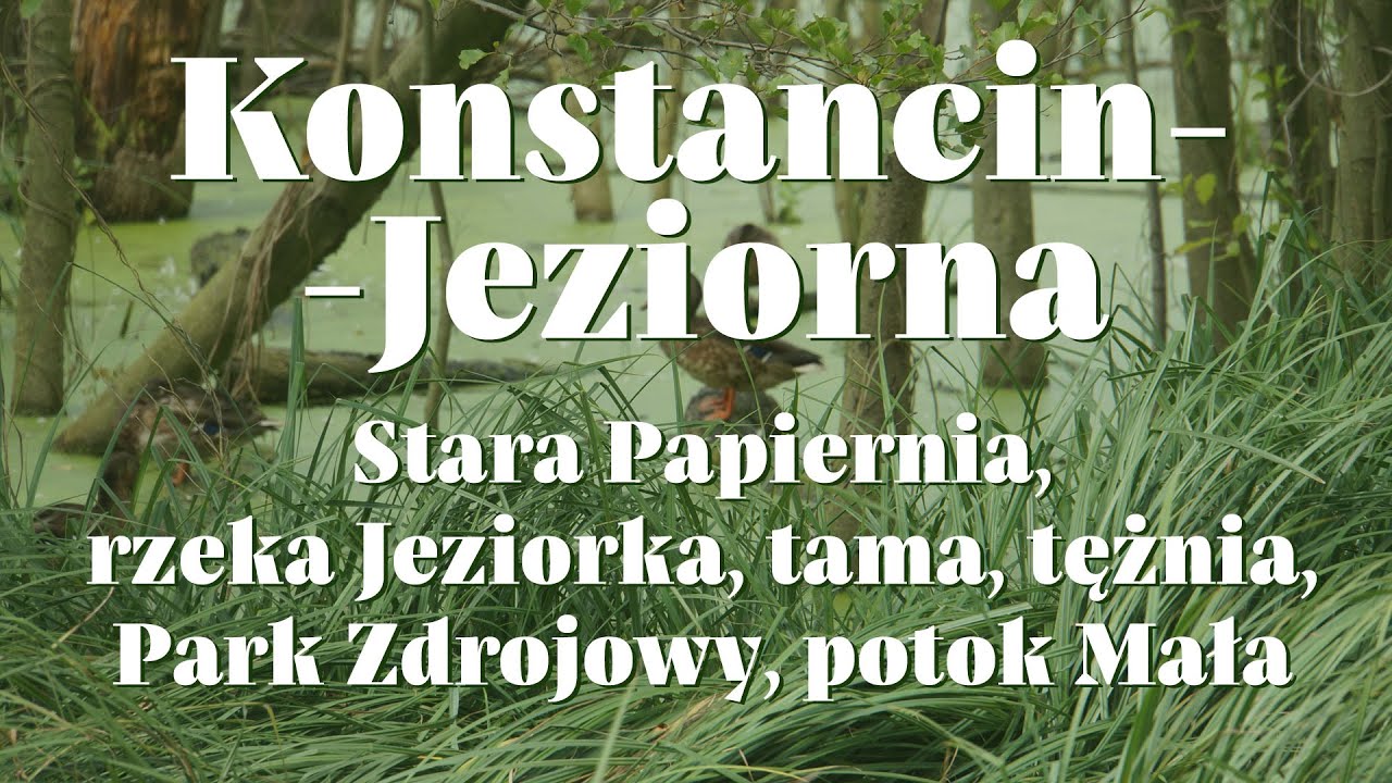 Konstancin-Jeziorna: Stara Papiernia, rzeka Jeziorka, tama, tężnia, Park Zdrojowy, potok Mała
