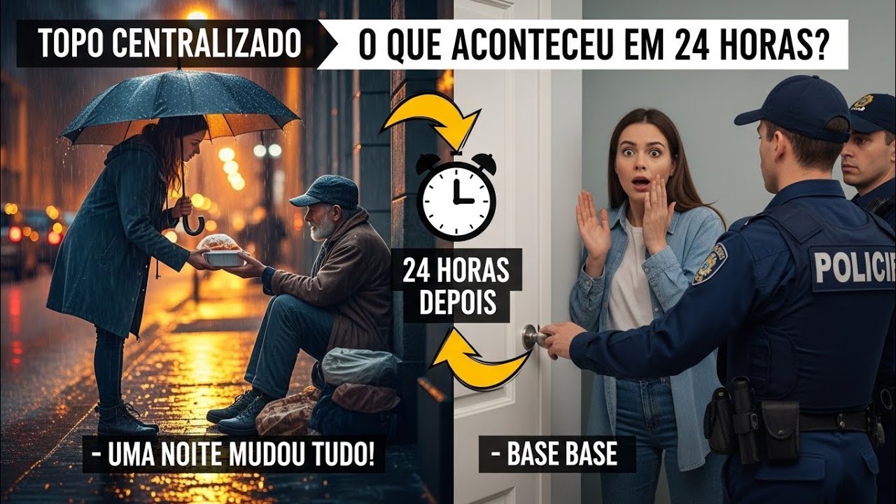 Ela Ajudou um Morador de Rua… No Dia Seguinte a Polícia Bateu na Porta