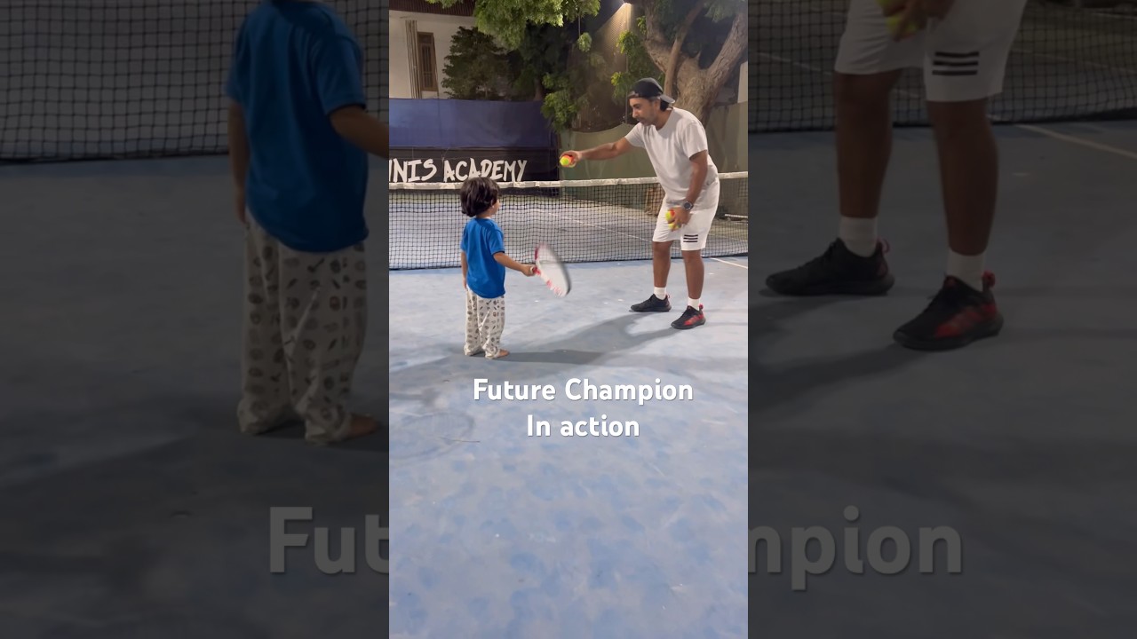 Future champion in action #tenniscoach #tennis #shorts
