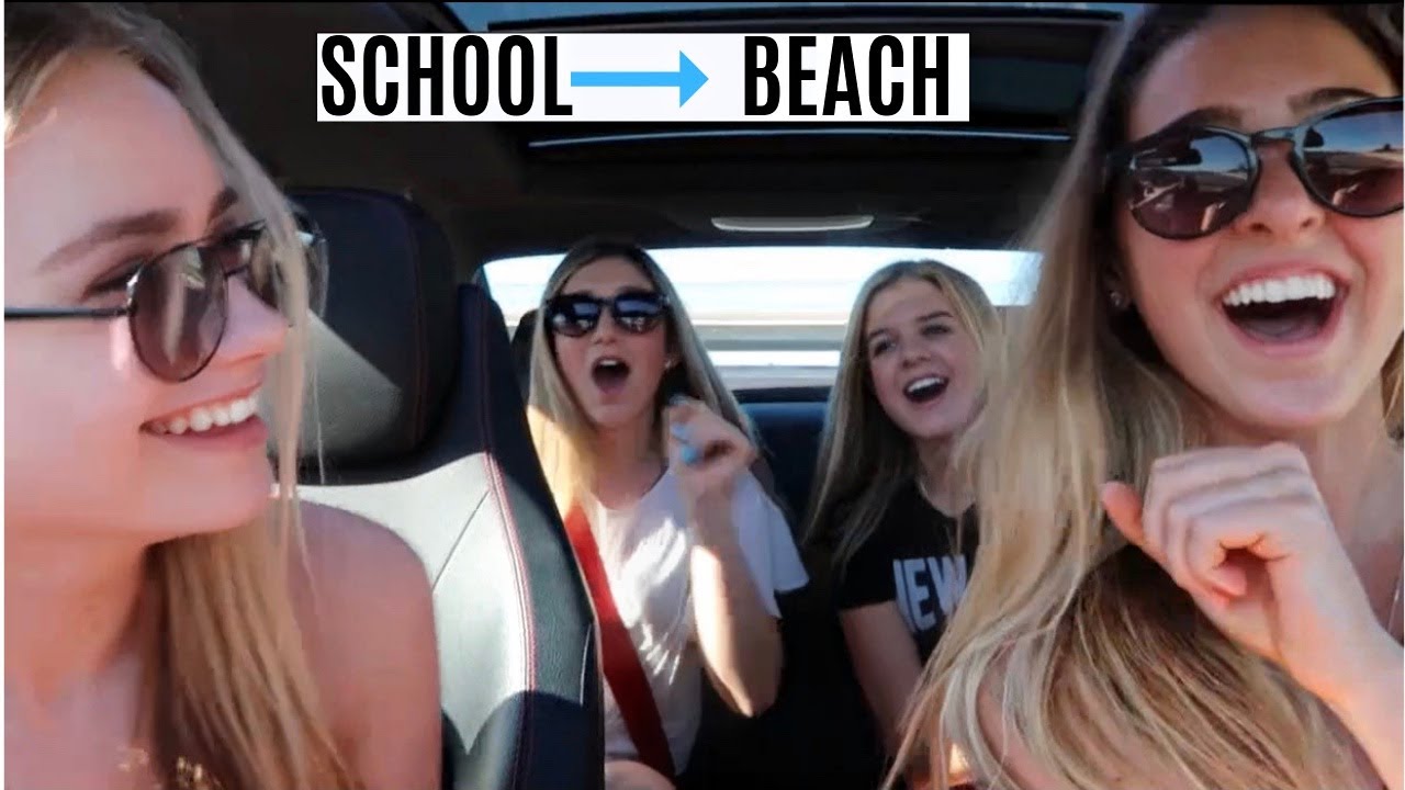 School day in California VLOG (School + Beach)