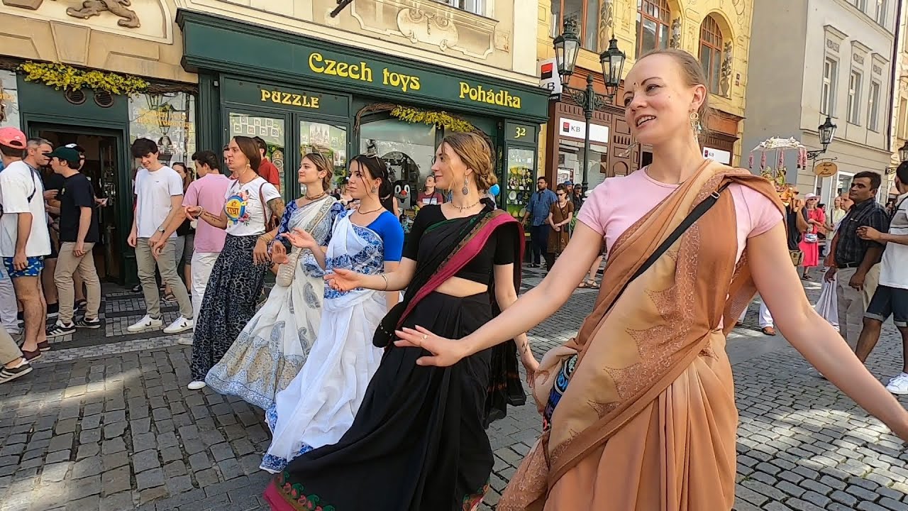 Puri Rath Yatra in Prague. One of the oldest spiritual festivals in the world in the heart of EU.