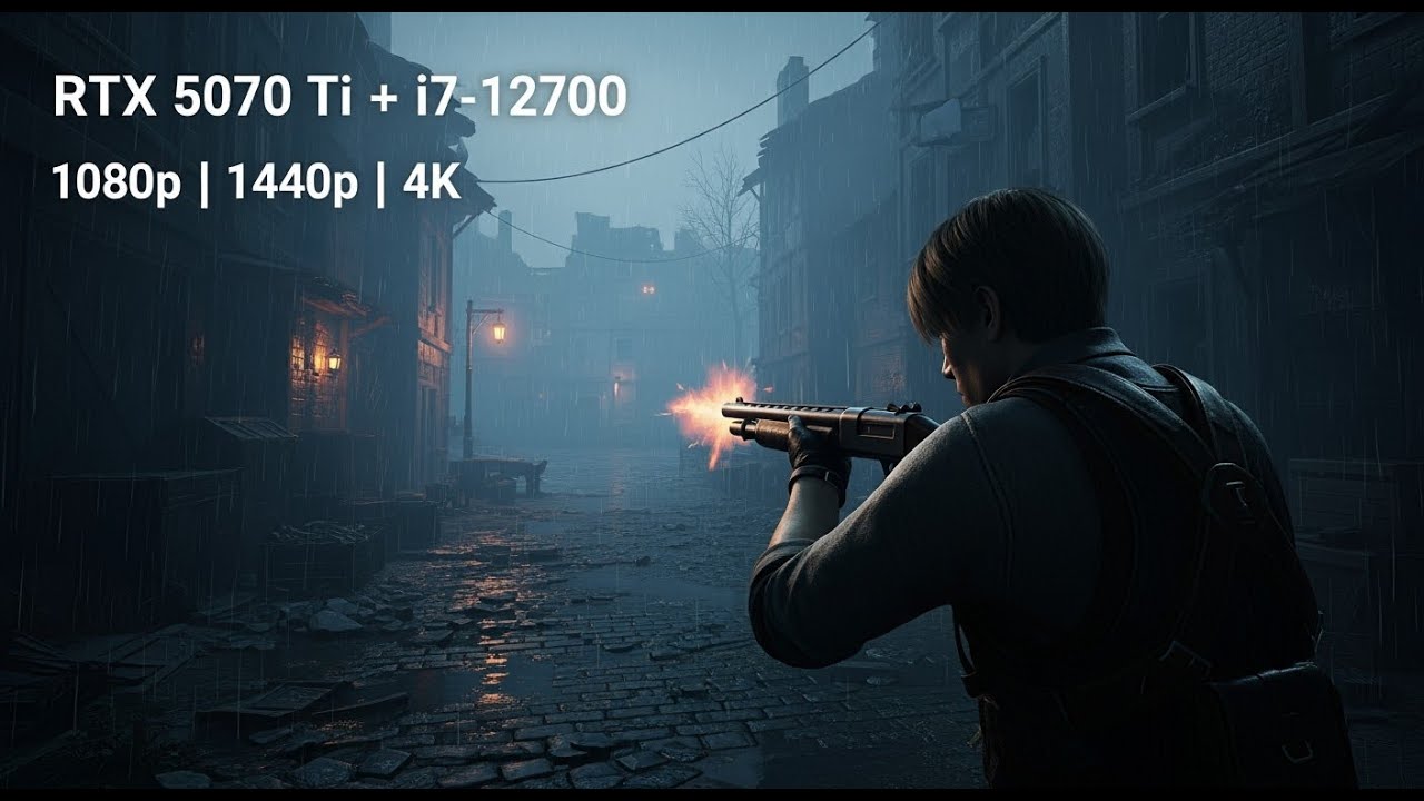 RTX 5070Ti, i7 12700,Resident evil 4(2023) Max Settings, 1080p, 1440p, 4k Benchmark