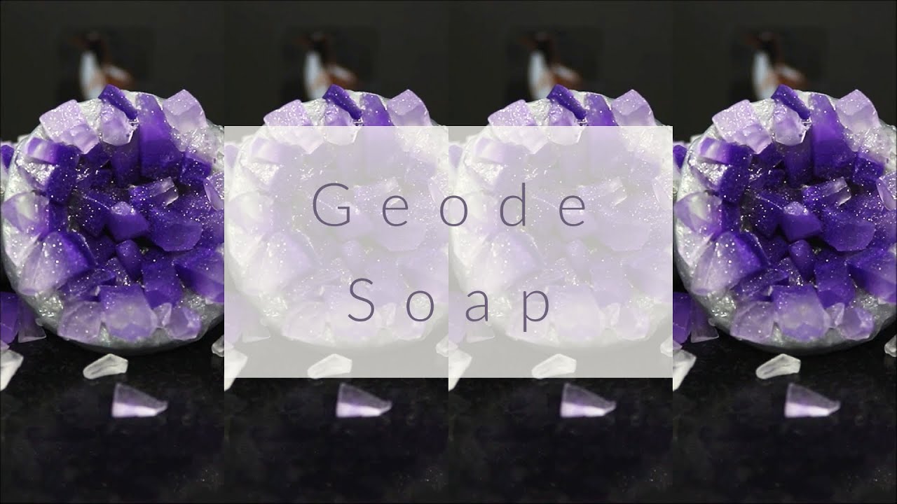 How To Make A Geode Amethyst Soap | Gentoo Scents