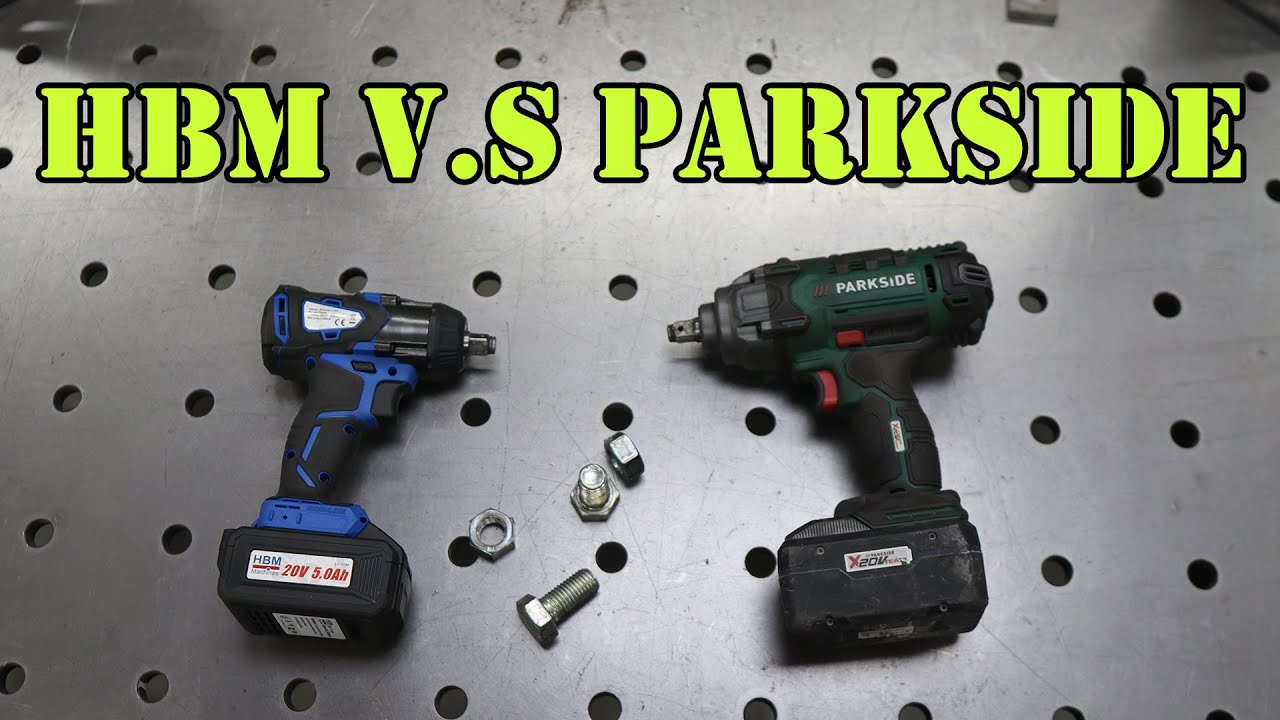 20 Volt accu Slagmoersleutels test welke is beter HBM of Parkside.
