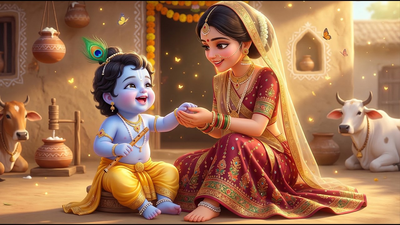 Achyutham Keshavam Krishna Damodaram  | Superhit Krishna Bhajan | Peaceful Devotional Song