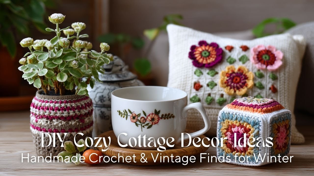 Идеи для создания уютного зимнего декора в стиле кантри своими руками | Вязаные изделия ручной ра...