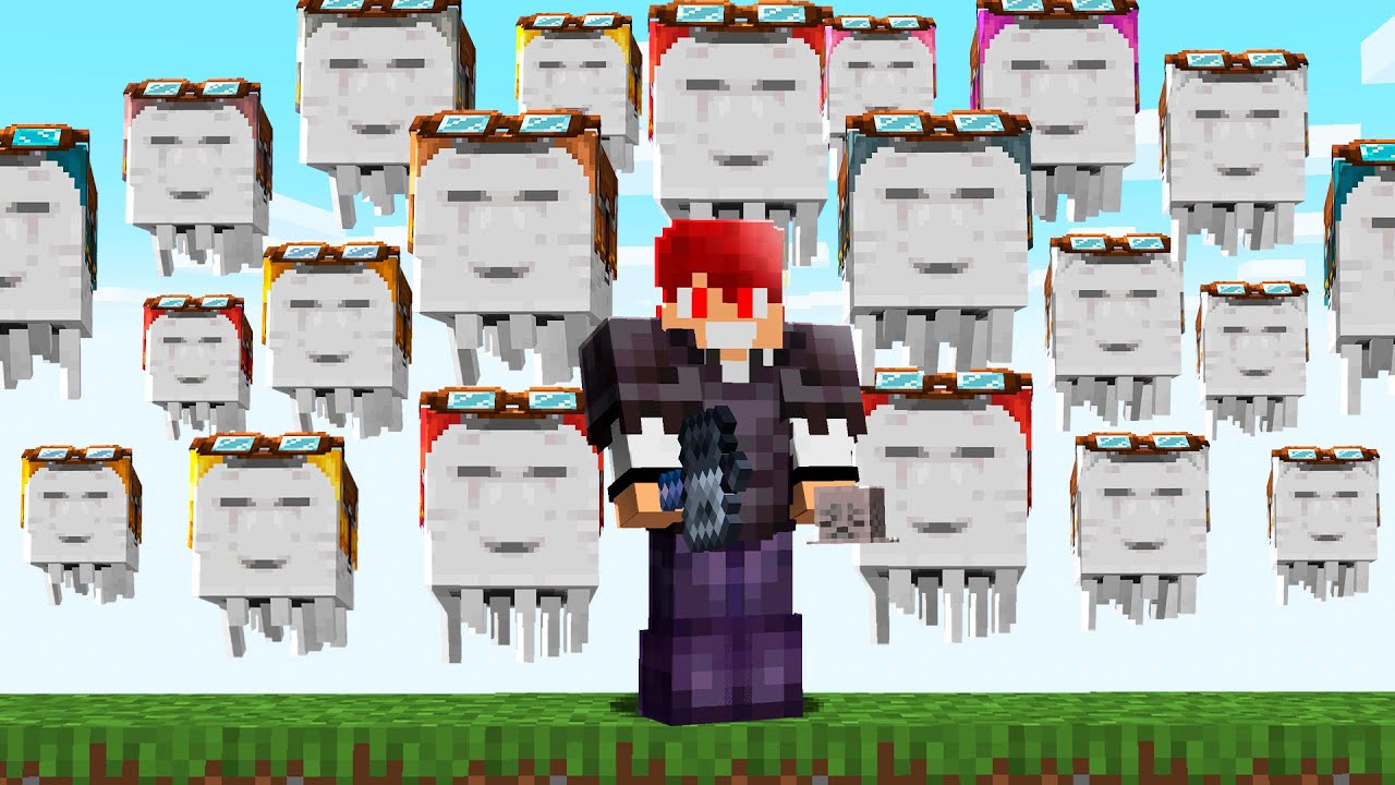COMO EU CRIEI O EXERCITO DE HAPPY GHAST no MINECRAFT