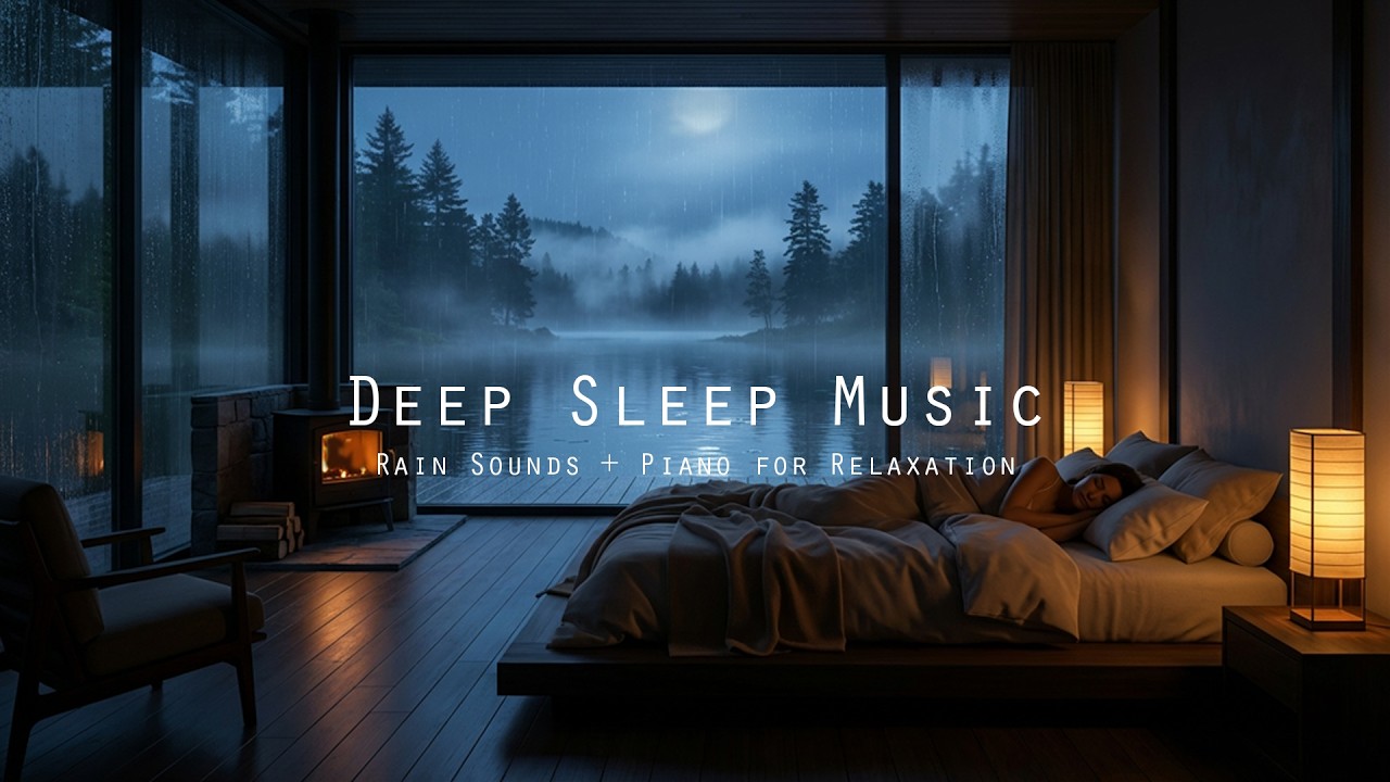 Deep Sleep Music 🌙 Relaxing Piano & Rain Sounds for Stress Relief, Insomnia & Peaceful Night Sleep