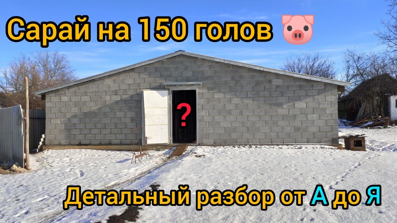 Как построить сарай своими руками, дешёвый сарай для свиней, стяжка, крыша, стены